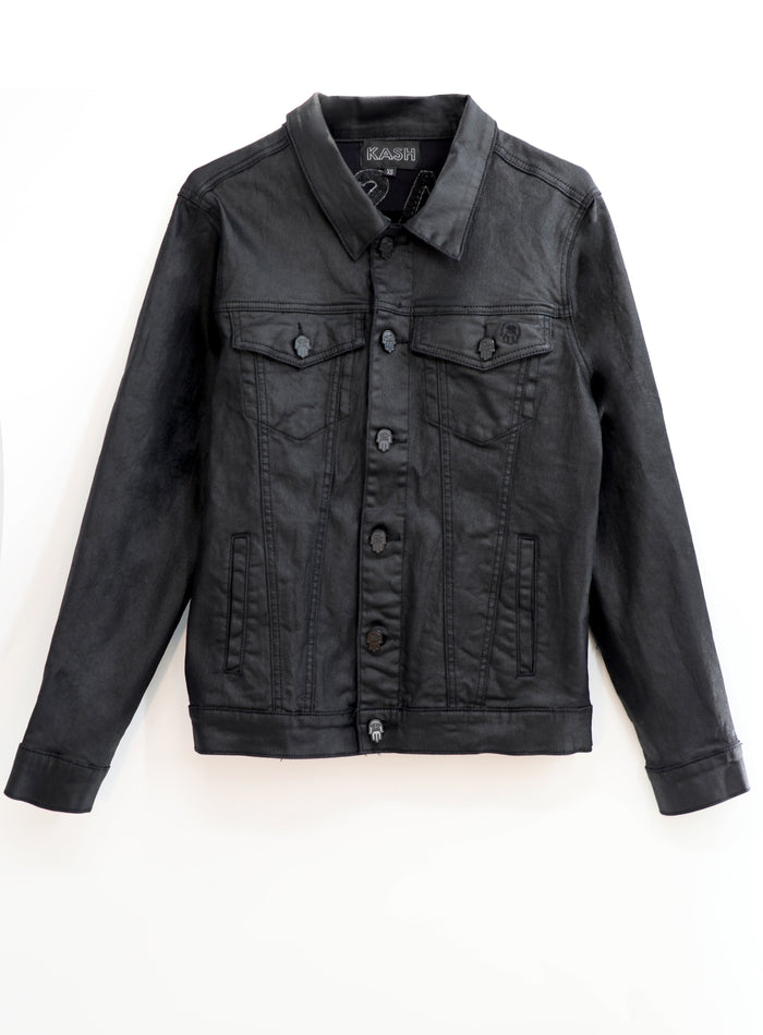 Kash Wax Jacket - Black