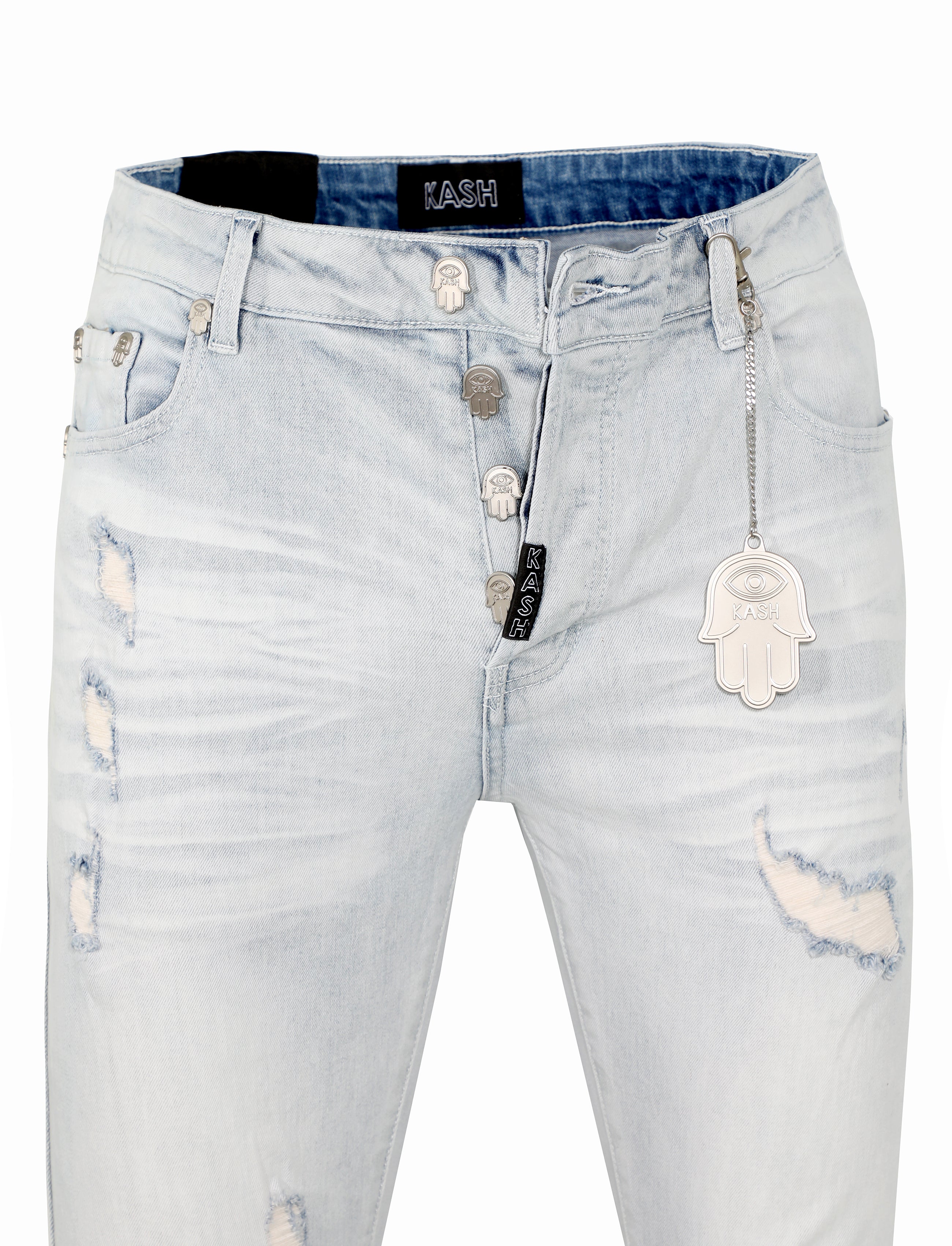 MEN'S SLIM FIT LIGHT BLUE DENIM