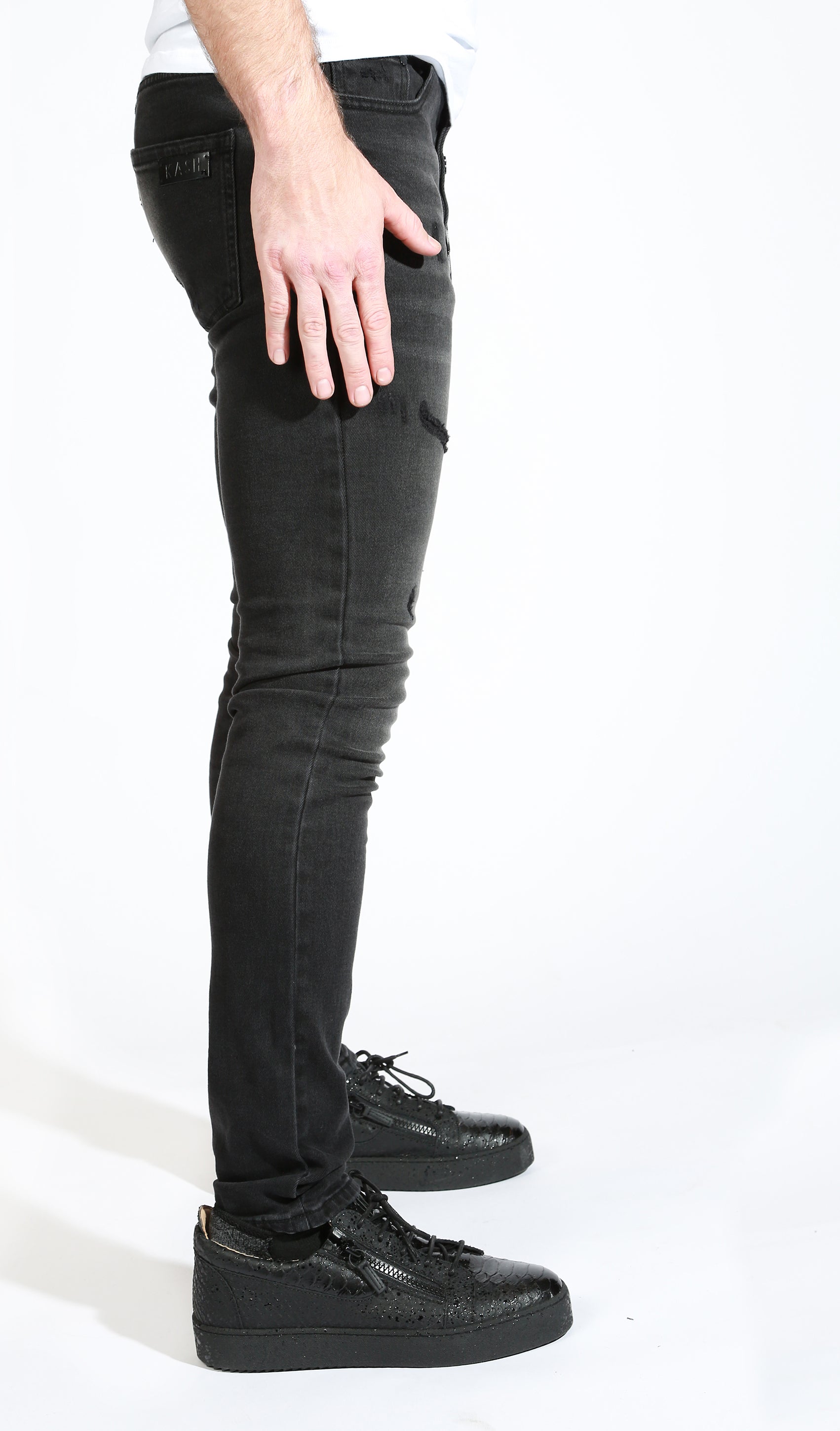 KASH SLIM FIT BLACK DENIM