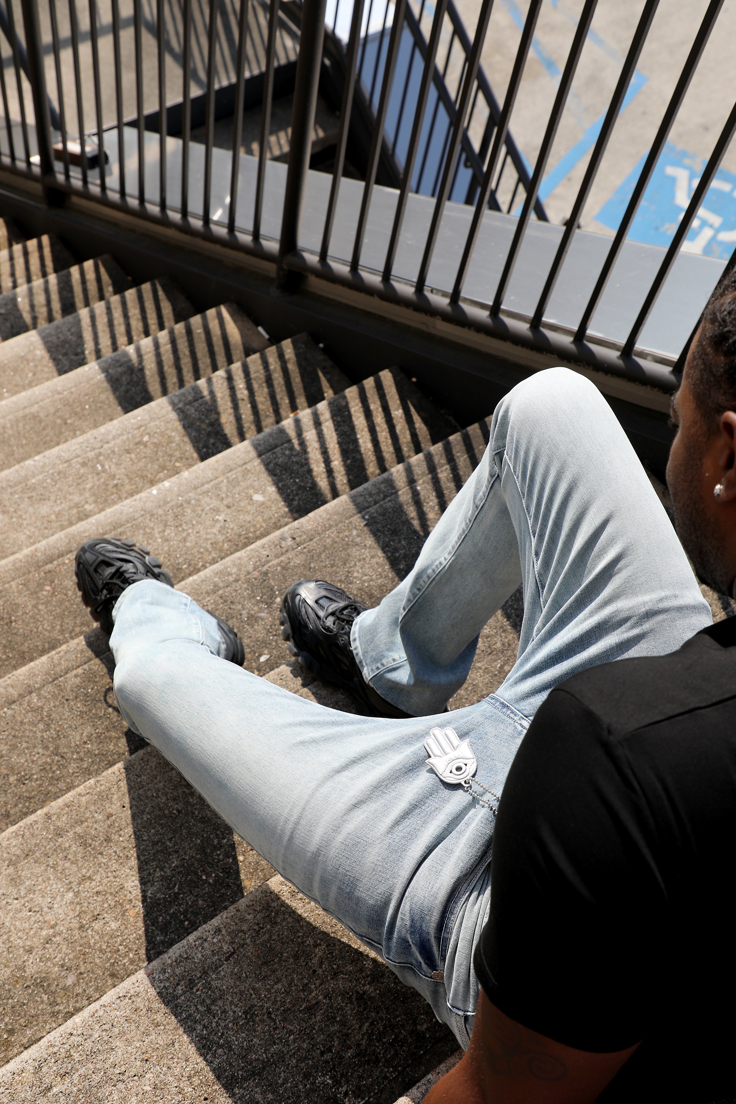 KASH STACKED DENIM-BLUE