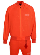 Kash All over diamond track jacket Zip closure Color: Orange 100% Polyester Wrinkle Free Material Fits true to size