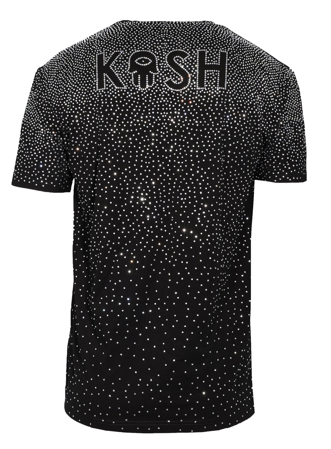 KASH LOGO DIAMOND TEE - BLACK/CLEAR