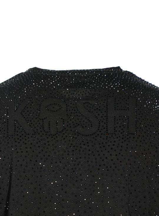 KASH LOGO DIAMOND TEE - BLACK/BLACK