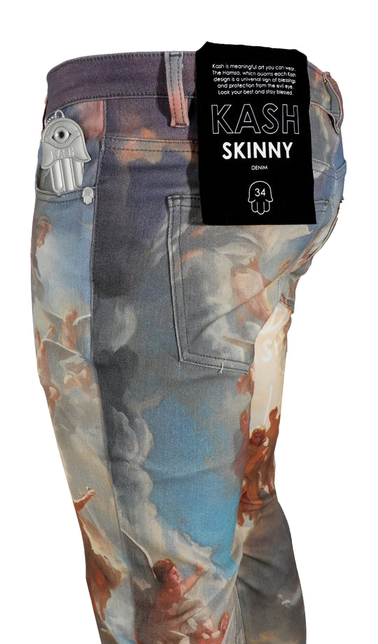 KASH Hamsa Angel Skinny Denim - Multi