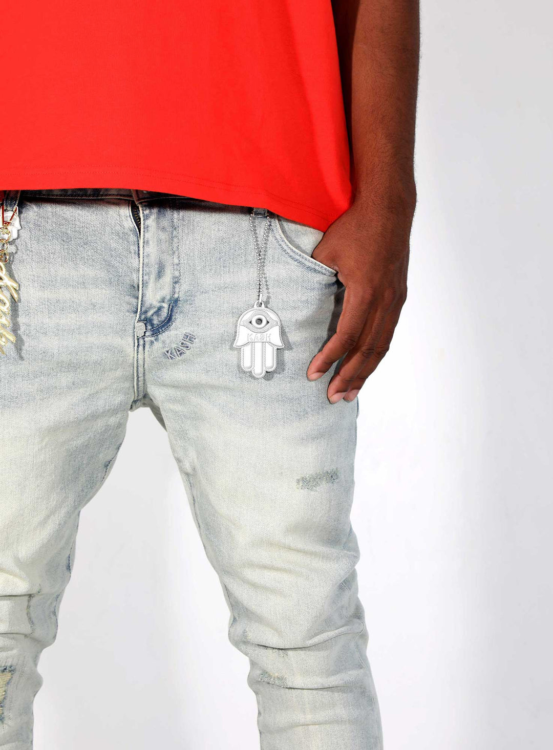 KASH Hamsa-25 SKINNY Denim - Light Blue