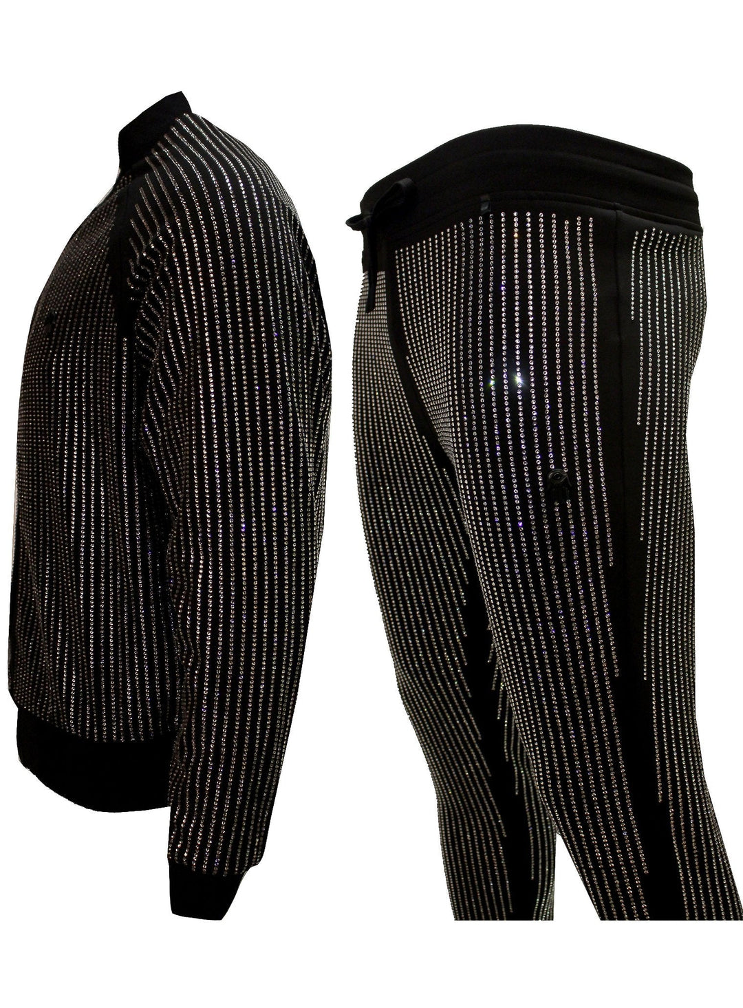 Men's Diamond Pants-Black/Clear