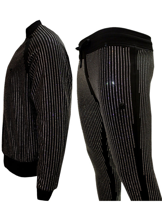 Men's Diamond Pants-Black/Clear