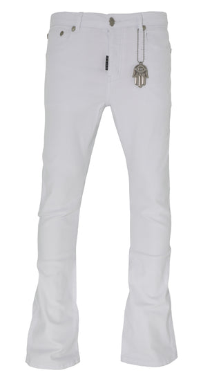 Kash Stacked Denim- WHITE