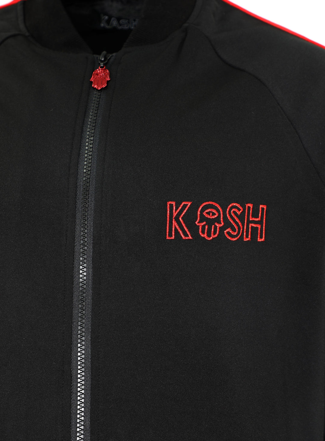 Kash Pipe Track Jacket- Black