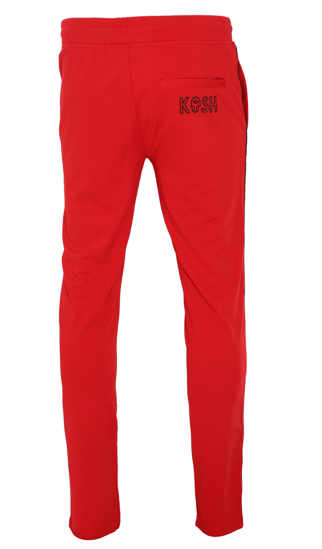 Kash Pipe Track Pants- Red