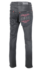 HAMSA POCKET WAX DENIM - BLACK