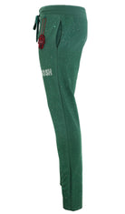 Kash all over diamond track pants Elastic Waistband Drawstring closure Color: Green 100% Polyester Wrinkle Free Material Fits true to size