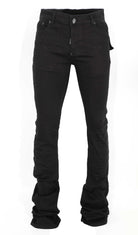 Made of the most luxurious fabrics in the world and worn by international celebrities, KASH is the essence of low-key luxury. The Hamsa, which adorns each Kash design is a universal sign of blessings and protection from the evil eye so you can shine uninterrupted.      Five pockets     Belt loops     Color: Black     Fits true to size     Leather patch KASH on back     Front Small metal  Logo     Removable large 3D Hamsa Fob attached     Fabric: 98% cotton, 2% lyrca