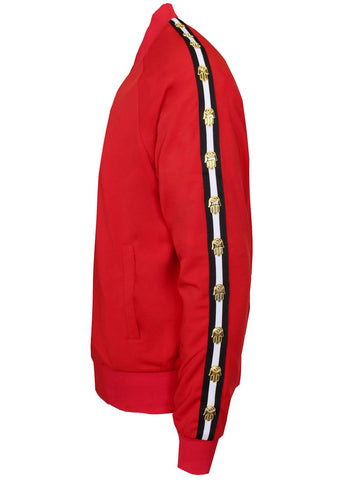 KASH Icon Track Jacket with HAMSA Hand| Red