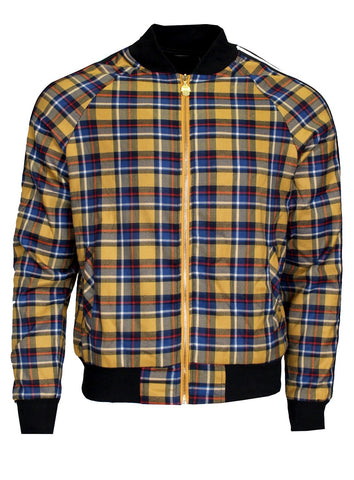 KASH Gold Plaid Track Jacket ,Private School Collection