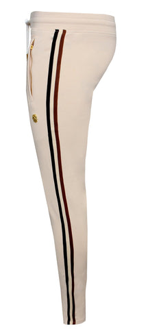 Men's Boot Beige Track Pants-Tan
