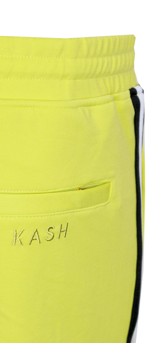 KASH Stripe Joggers|Electric Lime