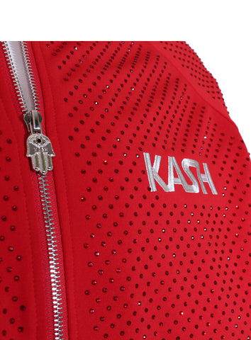 Kash Men's Long Sleeve Diamond Jacket-Red Red/Red / S