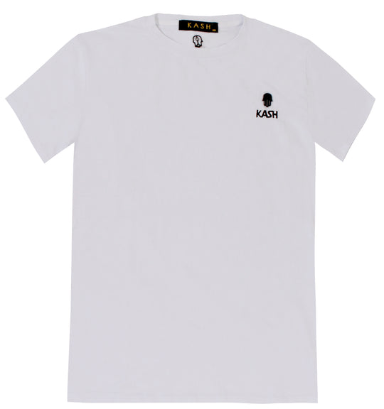 Embroidered Short Sleeve Tee-White