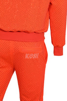 Kash All over diamond track jacket Zip closure Color: Orange 100% Polyester Wrinkle Free Material Fits true to size