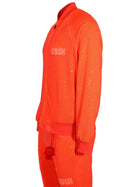 Kash All over diamond track jacket Zip closure Color: Orange 100% Polyester Wrinkle Free Material Fits true to size