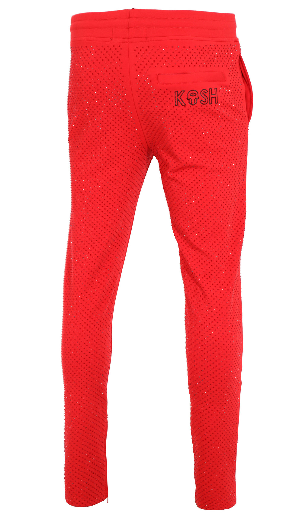 Kash All Over Diamond Track Pants- Red