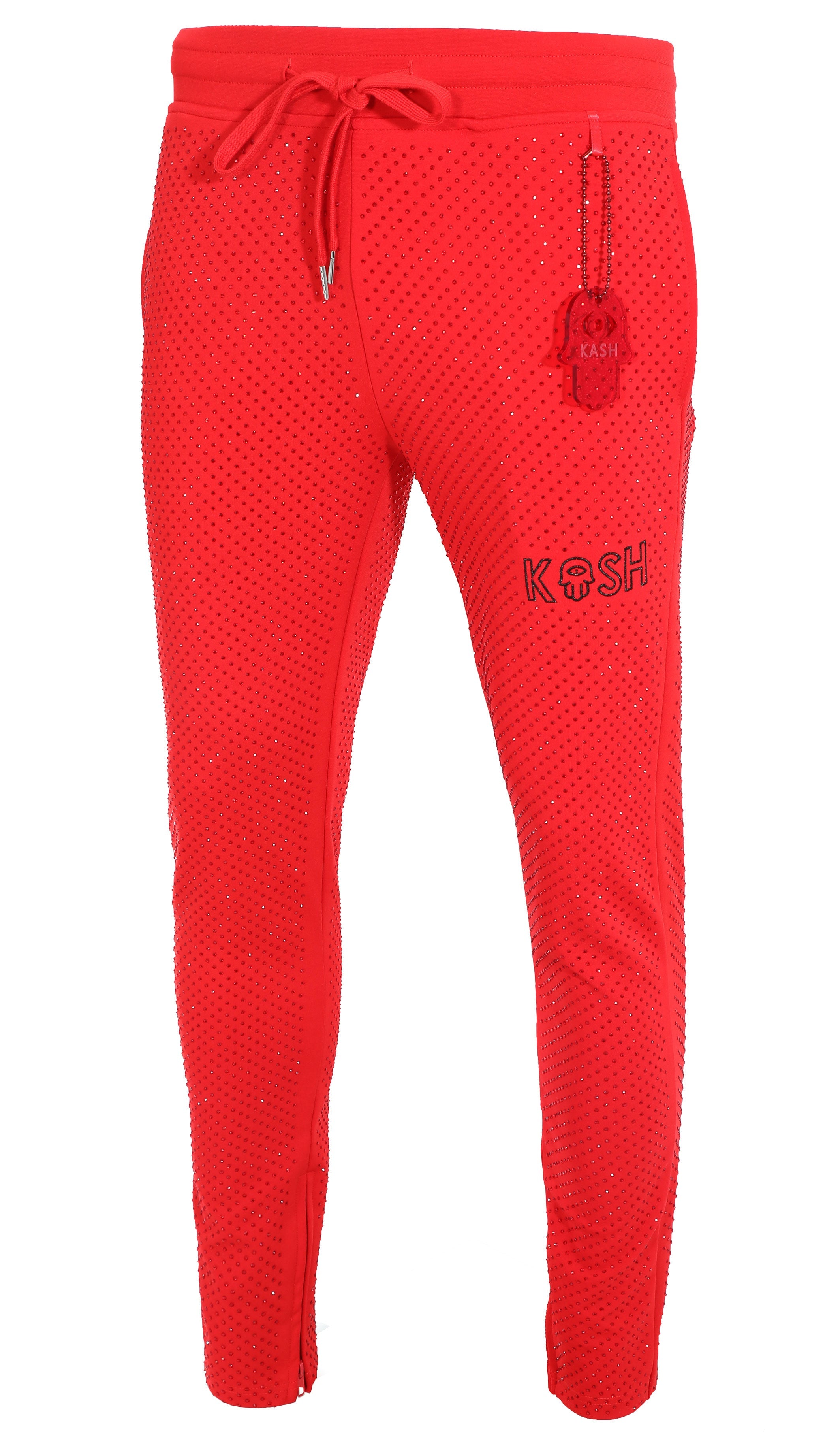 Kash All over diamond track jacket Color: Red Drawstring closure 100% Polyester Wrinkle Free Material Fits true to size