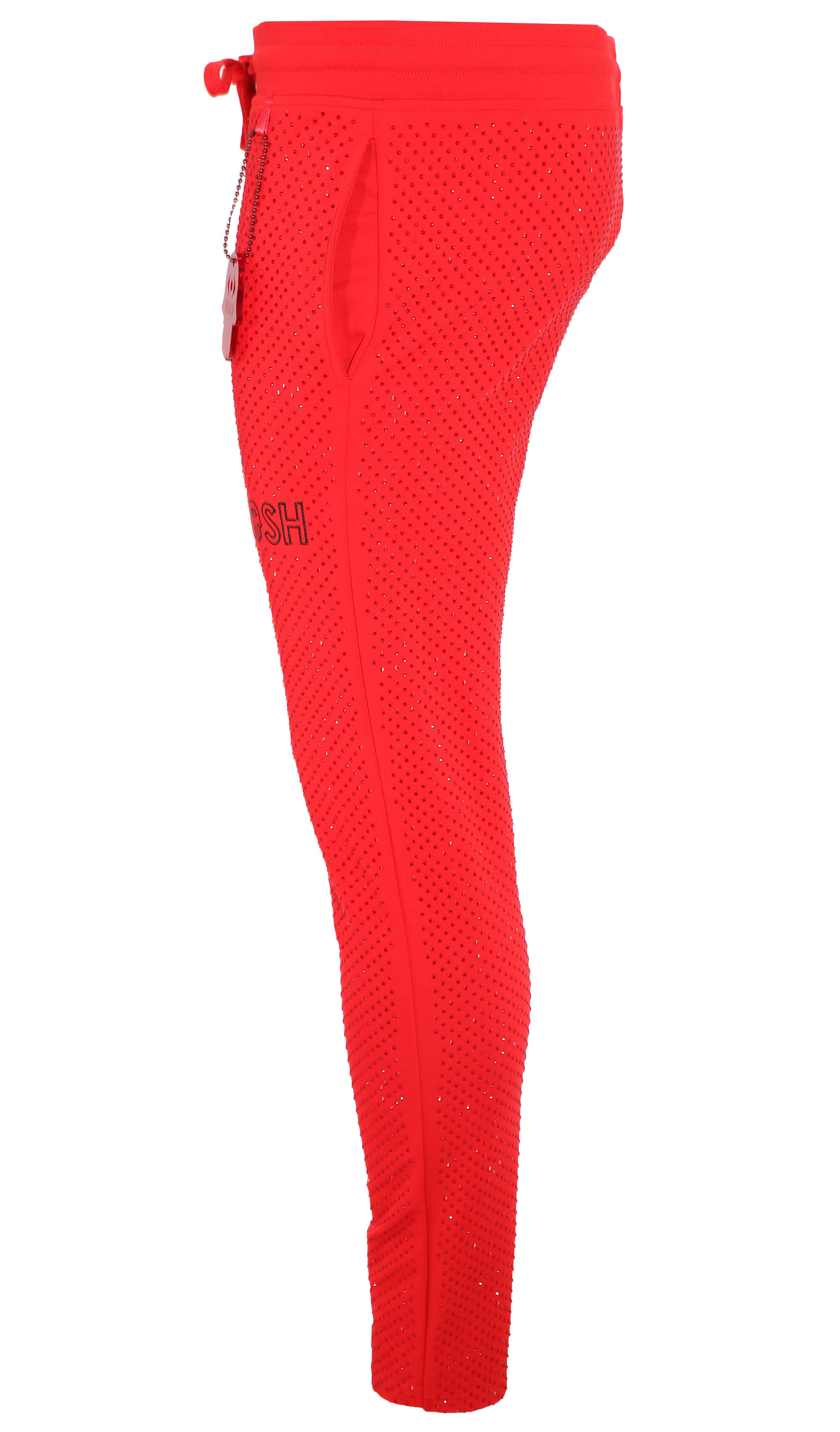 Kash All over diamond track jacket Color: Red Drawstring closure 100% Polyester Wrinkle Free Material Fits true to size