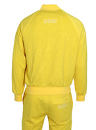 Kash All Over Diamond Track Jacket Zip Closure Color: Yellow 100% Polyester Wrinkle Free Material Fits true to size